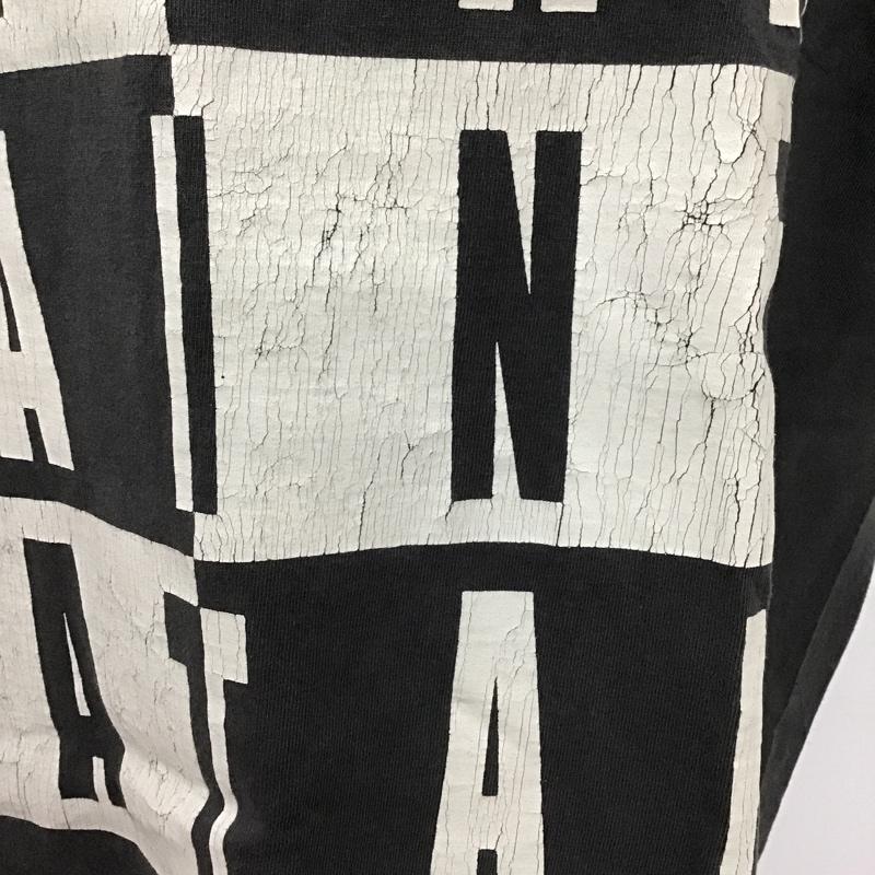 セントマイケル SAINT MICHAEL Tシャツ 半袖 クルーネック プリント バックプリント XL ロゴ、文字 黒 / ブラック /  メンズ USED 古着 中古 10101403