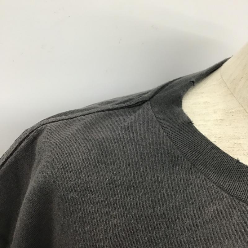 セントマイケル SAINT MICHAEL Tシャツ 半袖 SM-S23-0000-005 クルーネック バックプリント ヴィンテージ加工 XL ロゴ、文字 X ダメージ加工 黒 / ブラック /  メンズ USED 古着 中古 10101406