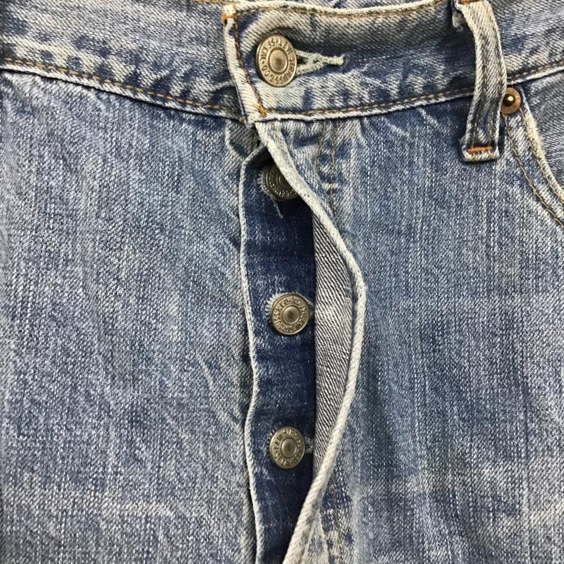 リーバイス Levi's パンツ デニム、ジーンズ 501-0130 ボタンフライ ストレート ジーパン W36 L32 36インチ 無地 青 / ブルー /  メンズ USED 古着 中古 10101413