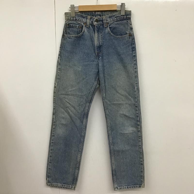 リーバイストラウスアンドコー Levi Strauss & co. パンツ デニム、ジーンズ デニムパンツ ストレートパンツ スリムパンツ カジュアルパンツ 29インチ 無地 インディゴ / インディゴ /  メンズ USED 古着 中古 10101415