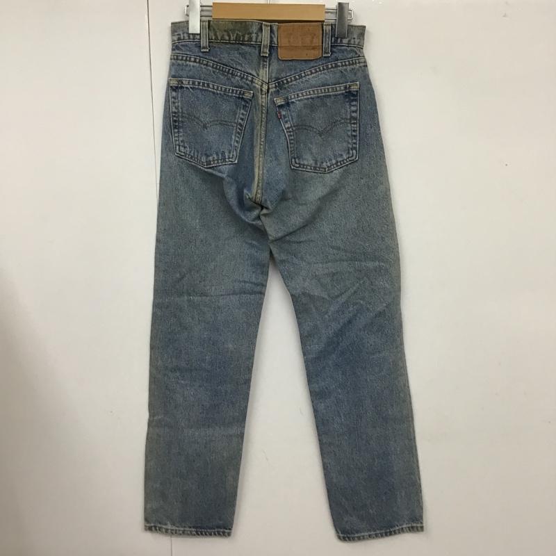 リーバイストラウスアンドコー Levi Strauss & co. パンツ デニム、ジーンズ デニムパンツ ストレートパンツ スリムパンツ カジュアルパンツ 29インチ 無地 インディゴ / インディゴ /  メンズ USED 古着 中古 10101415