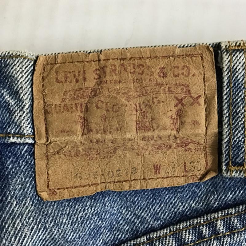リーバイストラウスアンドコー Levi Strauss & co. パンツ デニム、ジーンズ デニムパンツ ストレートパンツ スリムパンツ カジュアルパンツ 29インチ 無地 インディゴ / インディゴ /  メンズ USED 古着 中古 10101415