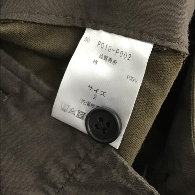 ポートバイアーク PORT BY ARK セットアップ セットアップ PO10-J001 DoubleBreastedJacket 2tuckTrousers セットアップジャケット カジュアルワイドパンツ 2 無地 カーキ / カーキ /  メンズ USED 古着 中古 10101419