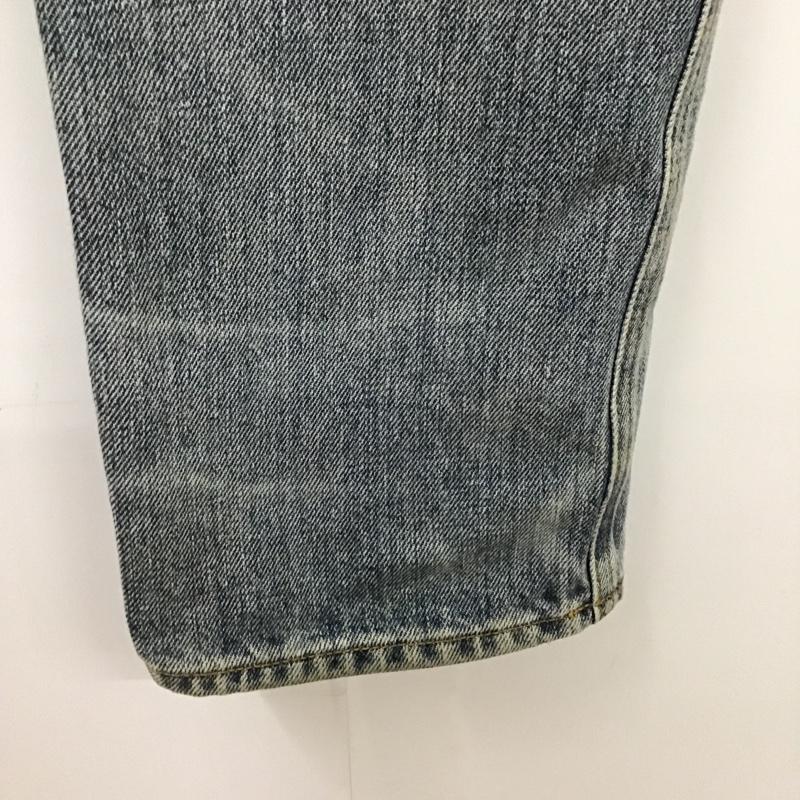エッセンシャルズ ESSENTIALS パンツ デニム、ジーンズ デニムパンツ ダメージ加工 カジュアルジーンズ ストレートパンツ 34 無地 インディゴ / インディゴ /  メンズ USED 古着 中古 10101424
