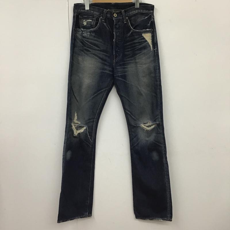 リーバイス・ビンテージ・クロージング LEVI'S VINTAGE CLOTHING パンツ デニム、ジーンズ 44501 デニムパンツ ダメージ加工 カジュアルジーンズ ストレートパンツ 古着 ヴィンテージ 32インチ 無地 インディゴ / インディゴ /  メンズ USED 古着 中古 10101425