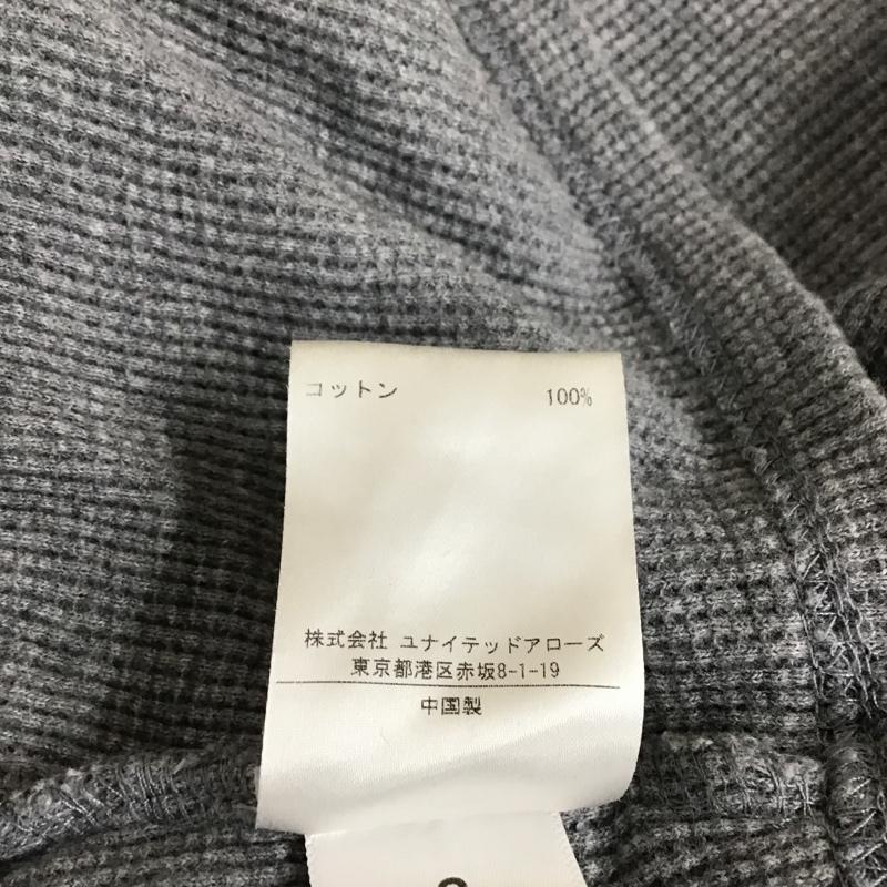 エッセンシャルズ ESSENTIALS カットソー 長袖 8312-343-1433 長袖Tシャツ ヘンリーネックカットソー ワッフルロングスリーブカットソー S 無地 灰 / グレー /  メンズ USED 古着 中古 10101429
