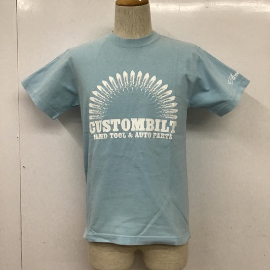 アコースティック ACOUSTIC Tシャツ 半袖 半袖カットソー プリントTシャツ クルーネックカットソー M プリント 水色 / ライトブルー /  メンズ USED 古着 中古 10101442