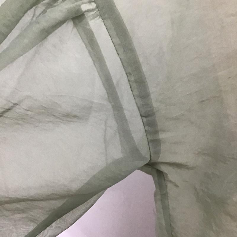 クラネ CLANE カットソー 半袖 13112-5012 半袖カットソー クルーネックカットソー シースルーカットソー 1 無地 緑 / グリーン /  レディース USED 古着 中古 10101450