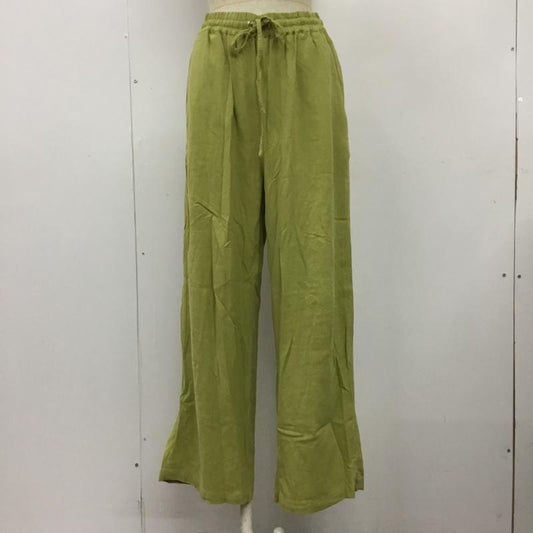 フリークスストア FREAK'S STORE ボトムス ボトムス 221-3427 ワイドパンツ カジュアルパンツ フレアパンツ FREE 無地 緑 / グリーン /  レディース USED 古着 中古 10101451