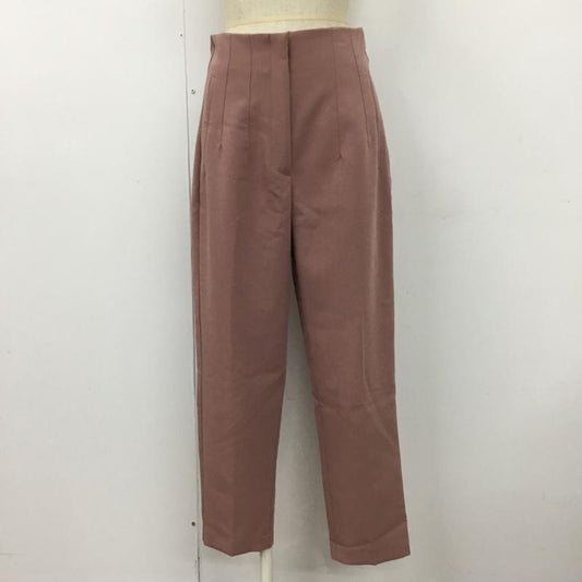 ザラ ZARA パンツ スラックス センタータックパンツ カジュアルパンツ スリムパンツ ストレッチパンツ S 無地 桃 / ピンク /  レディース USED 古着 中古 10101459