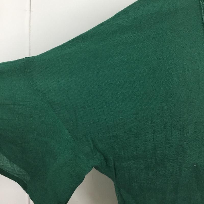 セポ cepo カットソー 半袖 半袖カットソー Vネックカットソー フレアカットソー M 無地 緑 / グリーン /  レディース USED 古着 中古 10101464