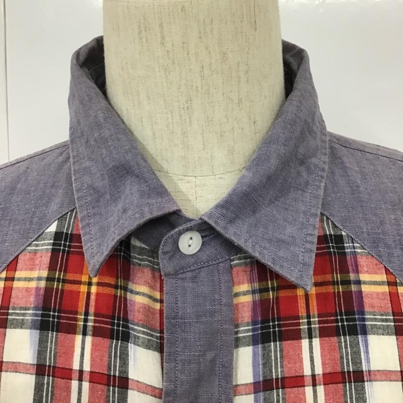 アベイシングエイプ A BATHING APE シャツ、ブラウス 長袖 002SH0101604X ウエスタンシャツ BABY MILO バックプリント XXL チェック マルチカラー / マルチカラー /  メンズ USED 古着 中古 10101493