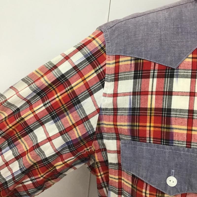 アベイシングエイプ A BATHING APE シャツ、ブラウス 長袖 002SH0101604X ウエスタンシャツ BABY MILO バックプリント XXL チェック マルチカラー / マルチカラー /  メンズ USED 古着 中古 10101493