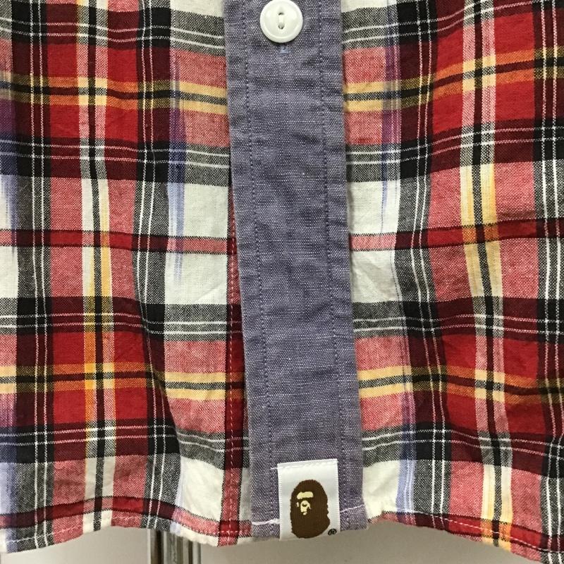 アベイシングエイプ A BATHING APE シャツ、ブラウス 長袖 002SH0101604X ウエスタンシャツ BABY MILO バックプリント XXL チェック マルチカラー / マルチカラー /  メンズ USED 古着 中古 10101493