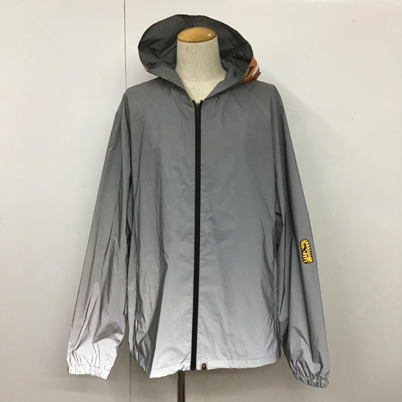 アベイシングエイプ A BATHING APE ジャケット、上着 ジャケット、ブレザー 001LJD701009X タイガー リフレクター 2XL プリント 銀 / シルバー /  メンズ USED 古着 中古 10101499