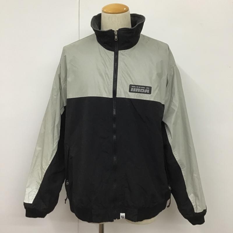 アベイシングエイプ A BATHING APE ジャケット、上着 ジャケット、ブレザー ナイロンジャケット XL ロゴ、文字 黒 / ブラック / X 灰 / グレー /  メンズ USED 古着 中古 10101510