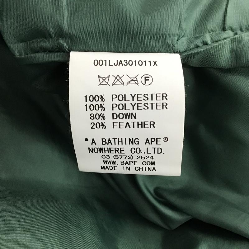 アベイシングエイプ A BATHING APE ベスト ベスト 001LJA301011X ダウンベスト ジップアップ XL カモフラージュ柄・迷彩 緑 / グリーン / X 薄緑 / ライトグリーン / X カーキ / カーキ /  メンズ USED 古着 中古 10101520