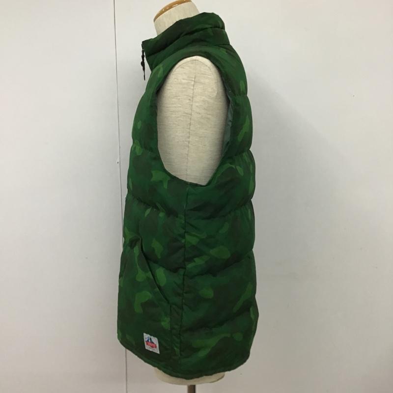 アベイシングエイプ A BATHING APE ベスト ベスト 001LJA301011X ダウンベスト ジップアップ XL カモフラージュ柄・迷彩 緑 / グリーン / X 薄緑 / ライトグリーン / X カーキ / カーキ /  メンズ USED 古着 中古 10101520