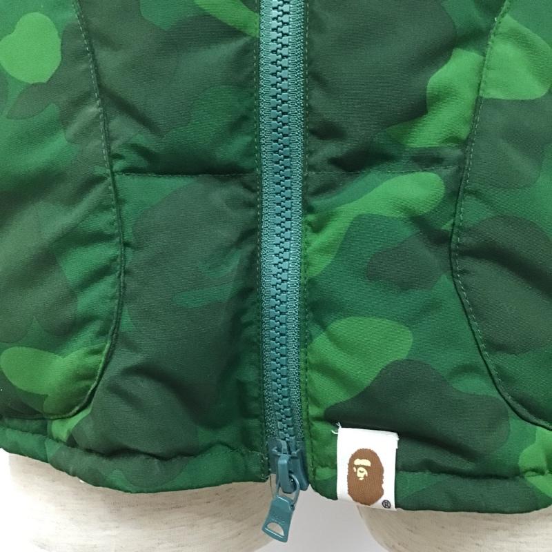 アベイシングエイプ A BATHING APE ベスト ベスト 001LJA301011X ダウンベスト ジップアップ XL カモフラージュ柄・迷彩 緑 / グリーン / X 薄緑 / ライトグリーン / X カーキ / カーキ /  メンズ USED 古着 中古 10101520