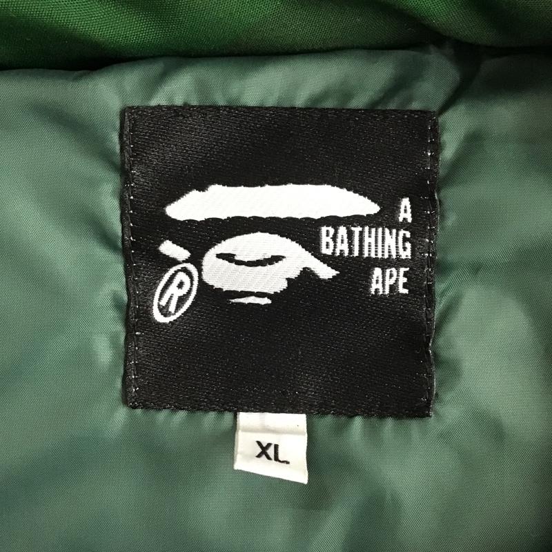 アベイシングエイプ A BATHING APE ベスト ベスト 001LJA301011X ダウンベスト ジップアップ XL カモフラージュ柄・迷彩 緑 / グリーン / X 薄緑 / ライトグリーン / X カーキ / カーキ /  メンズ USED 古着 中古 10101520