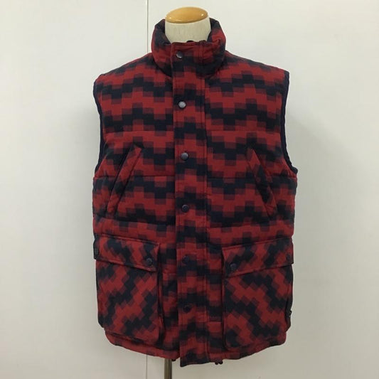 ビリオネア・ボーイズ・クラブ BILLIONAIRE BOYS CLUB ベスト ベスト リバーシブル 中綿 モザイクチェック L 総柄 紺 / ネイビー / X ボルドー / ボルドー /  メンズ USED 古着 中古 10101523