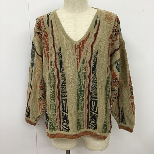 古着 USED ニット、セーター 長袖 CARLO ALBERTO Vネック 3Dニット XS  マルチカラー / マルチカラー /  メンズ USED 古着 中古 10101530