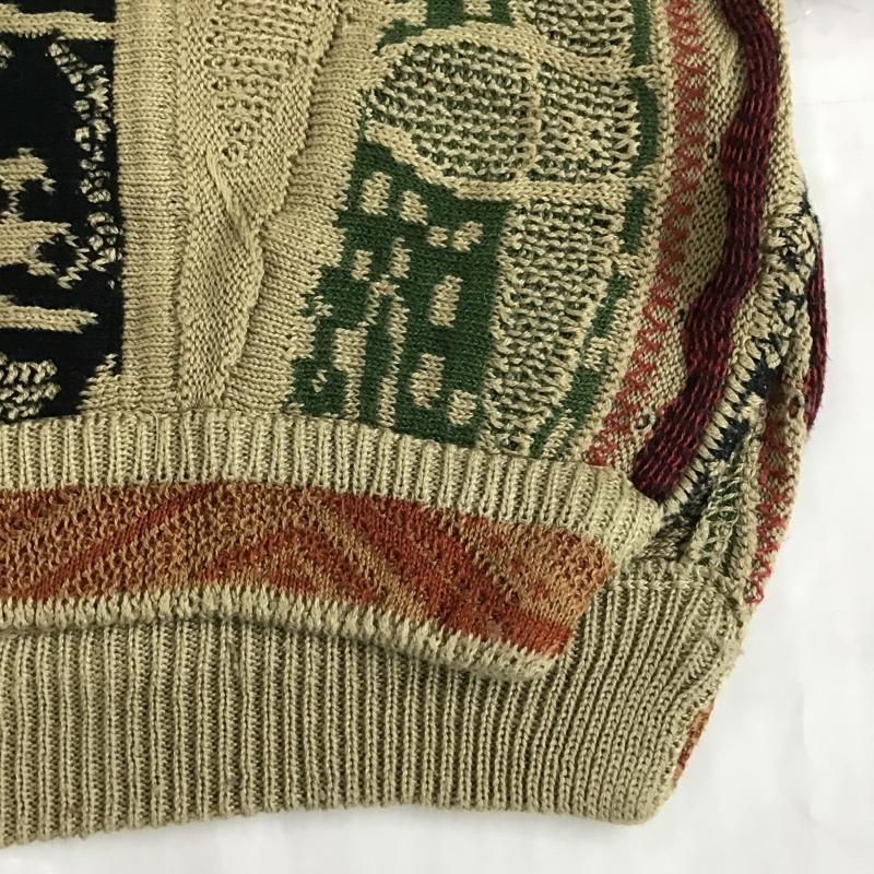 古着 USED ニット、セーター 長袖 CARLO ALBERTO Vネック 3Dニット XS  マルチカラー / マルチカラー /  メンズ USED 古着 中古 10101530