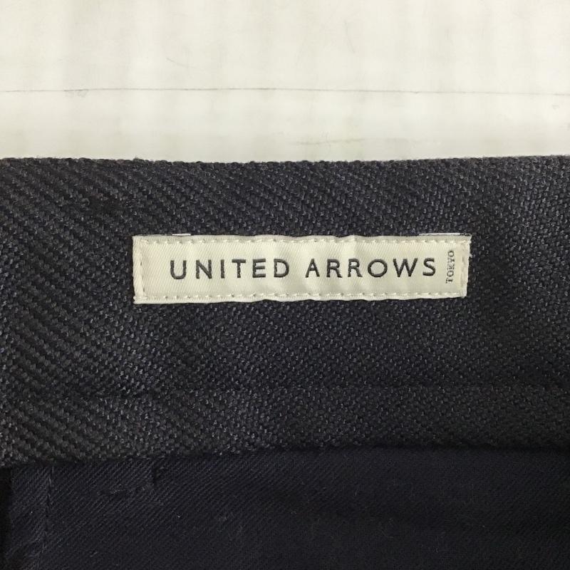 ユナイテッドアローズ UNITED ARROWS パンツ スラックス 1114-177-7879 タック入り L 無地 紺 / ネイビー /  メンズ USED 古着 中古 10101535