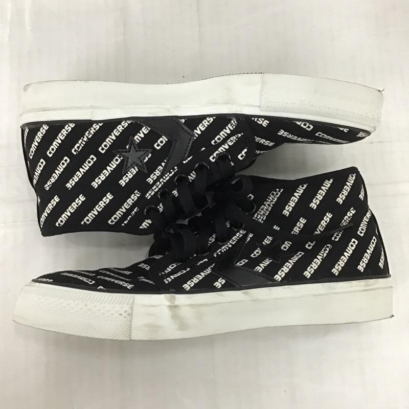コンバース CONVERSE スニーカー スニーカー 1CL267 ボードスター SK MID 25cm 25.0cm ロゴ、文字 黒 / ブラック / X 白 / ホワイト /  メンズ USED 古着 中古 10101546