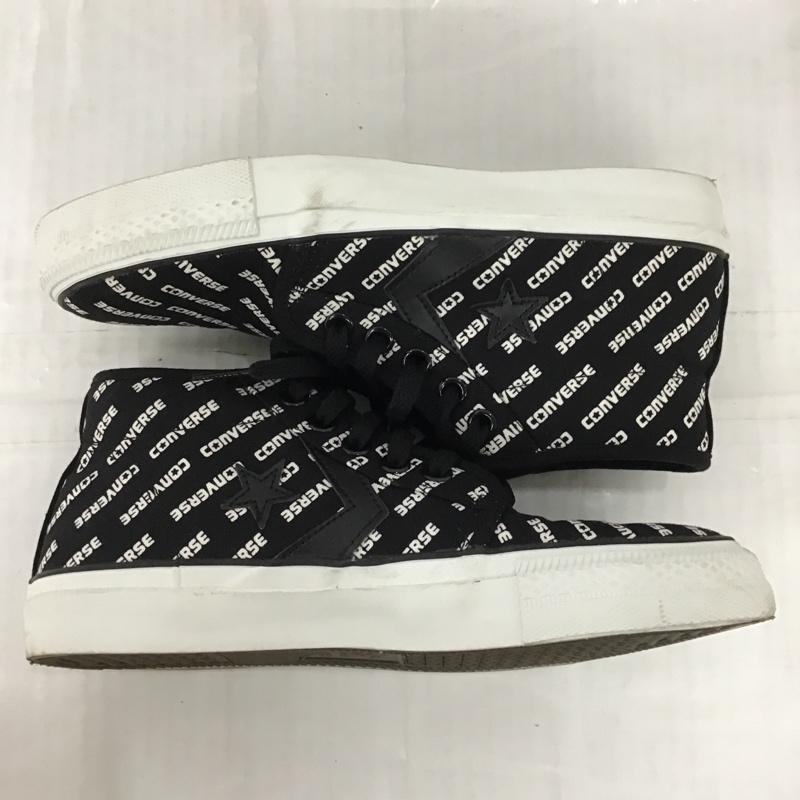 コンバース CONVERSE スニーカー スニーカー 1CL267 ボードスター SK MID 25cm 25.0cm ロゴ、文字 黒 / ブラック / X 白 / ホワイト /  メンズ USED 古着 中古 10101546