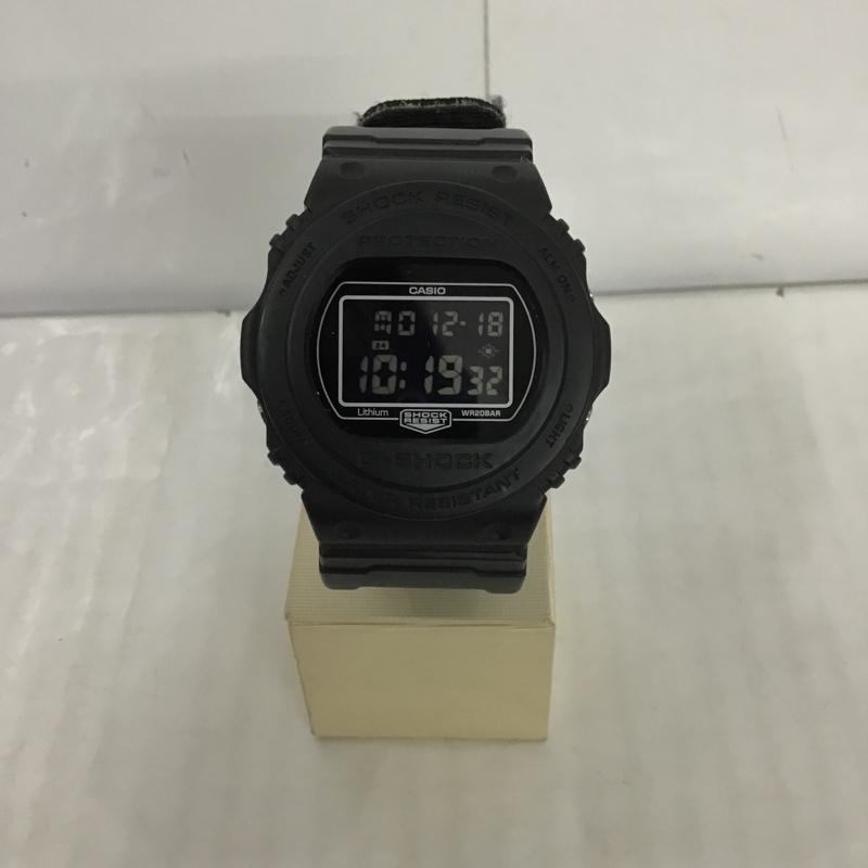 ジーショック G-SHOCK 腕時計 デジタル DW-5750E CASIO × URBAN RESEARCH G-SHOCK別注 箱有 ロゴ、文字 黒 / ブラック /  メンズ USED 古着 中古 10101554