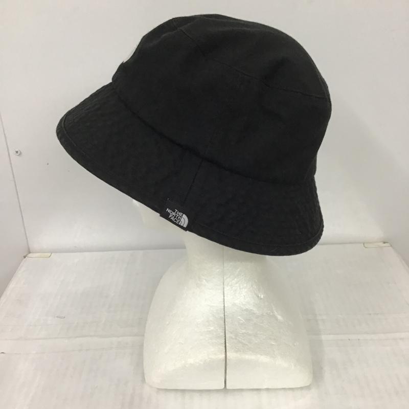 ザノースフェイス THE NORTH FACE 帽子 ハット バケットハット ロゴ、文字 黒 / ブラック /  メンズ USED 古着 中古 10101563
