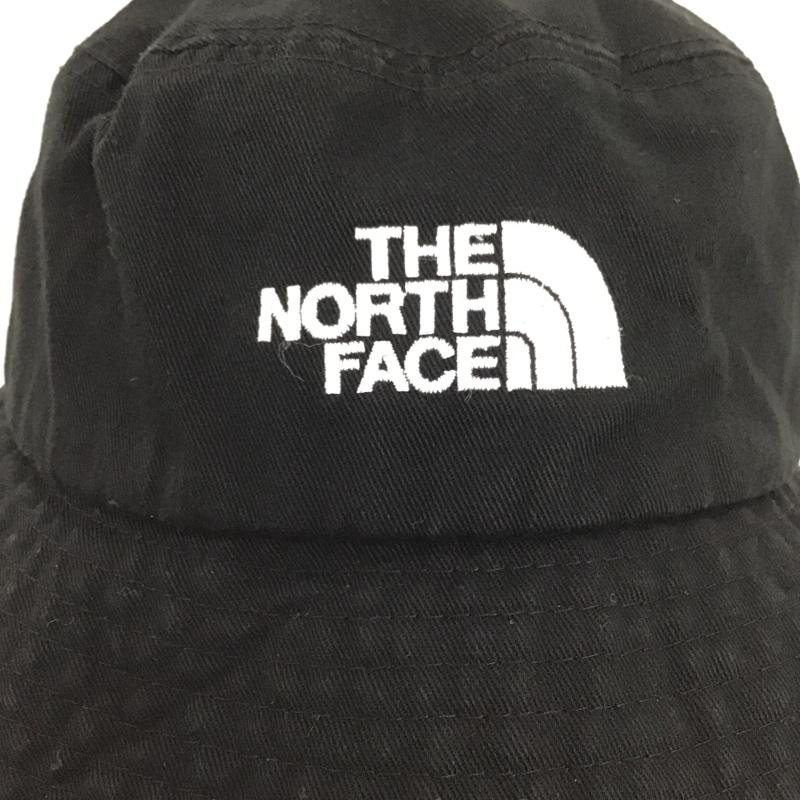 ザノースフェイス THE NORTH FACE 帽子 ハット バケットハット ロゴ、文字 黒 / ブラック /  メンズ USED 古着 中古 10101563