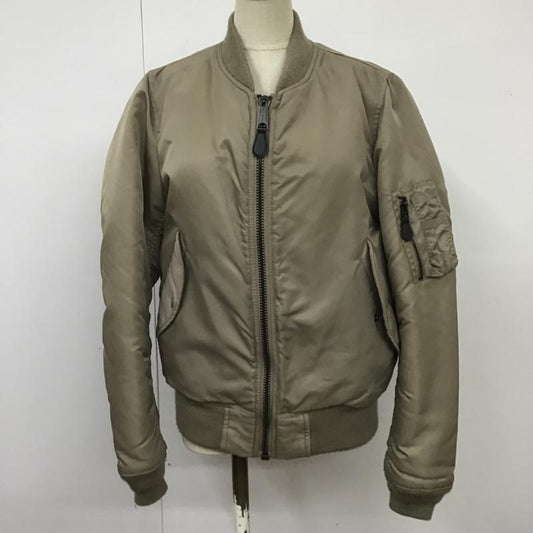 アヴィレックス AVIREX ジャケット、上着 フライトジャケット 0107AA30-6730 MOUSSY MA-1 リバーシブル 2 ロゴ、文字 灰 / グレー /  レディース USED 古着 中古 10101578