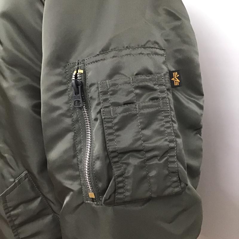 アルファインダストリー Alpha Industries ジャケット、上着 フライトジャケット MIL-J-82790J MA-1 リバーシブル XL ロゴ、文字 カーキ / カーキ /  メンズ USED 古着 中古 10101585
