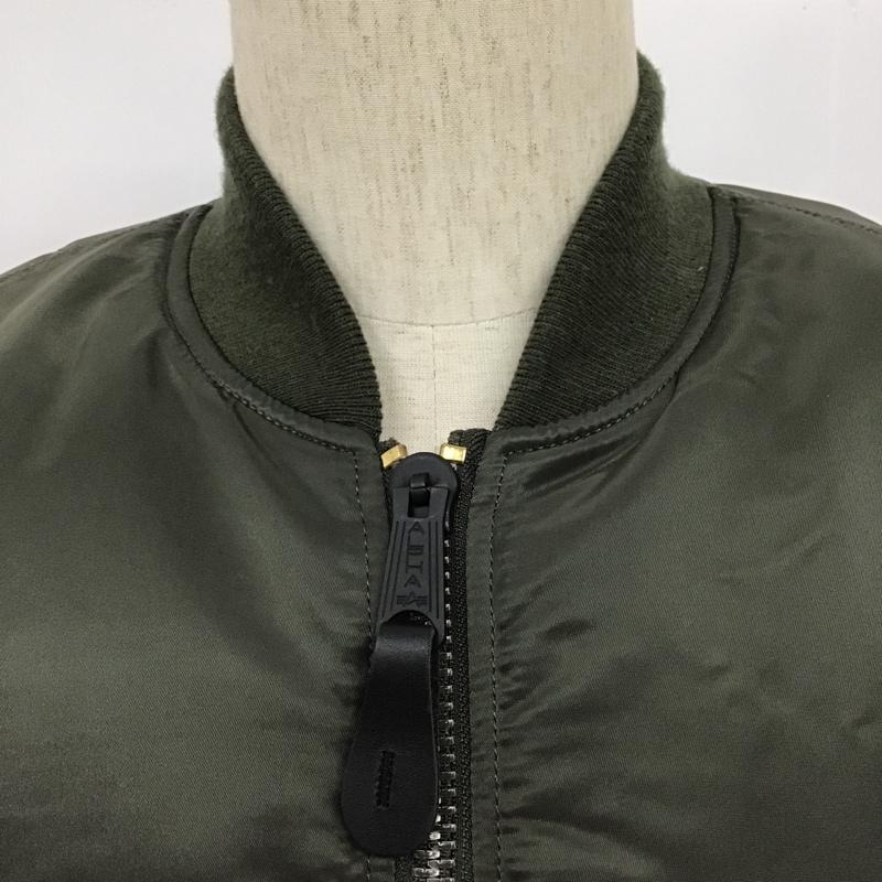 アルファインダストリー Alpha Industries ジャケット、上着 フライトジャケット MIL-J-82790J MA-1 リバーシブル XL ロゴ、文字 カーキ / カーキ /  メンズ USED 古着 中古 10101585