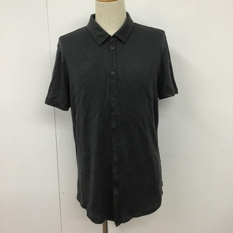 アルマーニコレッツォーニ ARMANI COLLEZIONI シャツ、ブラウス 半袖 LCC51J LCXBJ XL  チャコールグレー / チャコールグレー /  メンズ USED 古着 中古 10101587