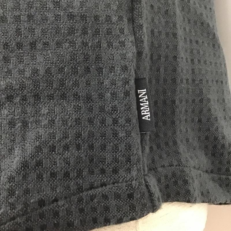アルマーニコレッツォーニ ARMANI COLLEZIONI シャツ、ブラウス 半袖 LCC51J LCXBJ XL  チャコールグレー / チャコールグレー /  メンズ USED 古着 中古 10101587