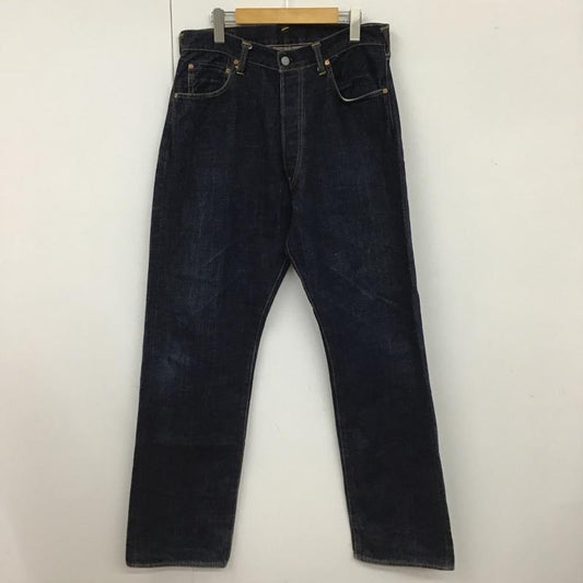 エヴィス EVISU パンツ デニム、ジーンズ デニムパンツ カジュアルパンツ ワイドパンツ ストレートパンツ 34インチ 無地 インディゴ / インディゴ /  メンズ USED 古着 中古 10101599