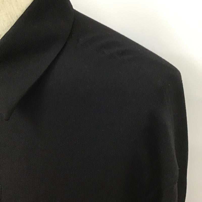 ネーム Name. シャツ、ブラウス 長袖 NMSH-20AW-003 オフスケールウールフライフロントシャツ カラーシャツ 長袖シャツ 1 無地 黒 / ブラック /  メンズ USED 古着 中古 10101609