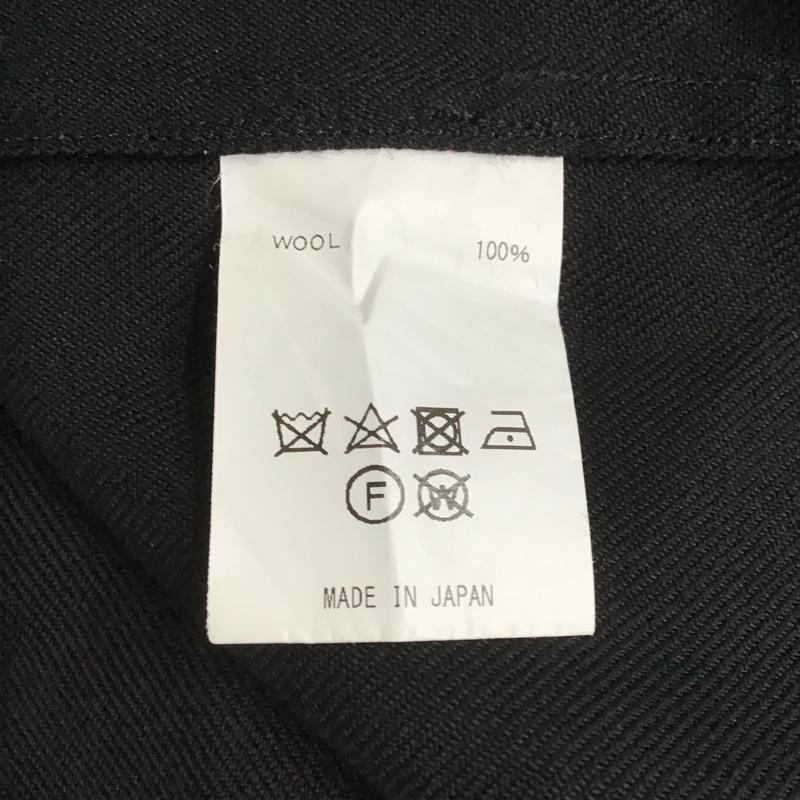 ネーム Name. シャツ、ブラウス 長袖 NMSH-20AW-003 オフスケールウールフライフロントシャツ カラーシャツ 長袖シャツ 1 無地 黒 / ブラック /  メンズ USED 古着 中古 10101609