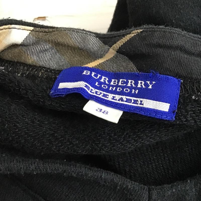 バーバリーブルーレーベル BURBERRY BLUE LABEL カットソー 半袖 38 無地 黒 / ブラック /  レディース USED 古着 中古 10101656