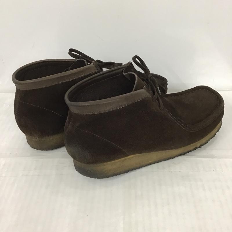 クラークス Clarks ブーツ ショートブーツ 35402 ワラビーブーツ 8M 無地 ダークブラウン / ダークブラウン /  メンズ USED 古着 中古 10101675