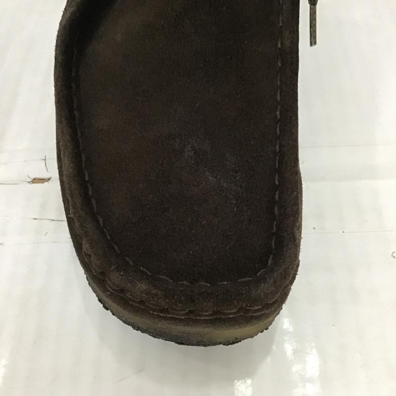 クラークス Clarks ブーツ ショートブーツ 35402 ワラビーブーツ 8M 無地 ダークブラウン / ダークブラウン /  メンズ USED 古着 中古 10101675