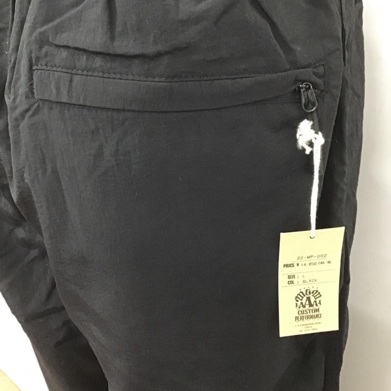 エムアンドエム カスタムパフォーマンス M&M CUSTOM PERFORMANCE パンツ スラックス 22-MP-002 イージーパンツ NYLON PANTS L 無地 黒 / ブラック /  メンズ USED 古着 中古 10101695