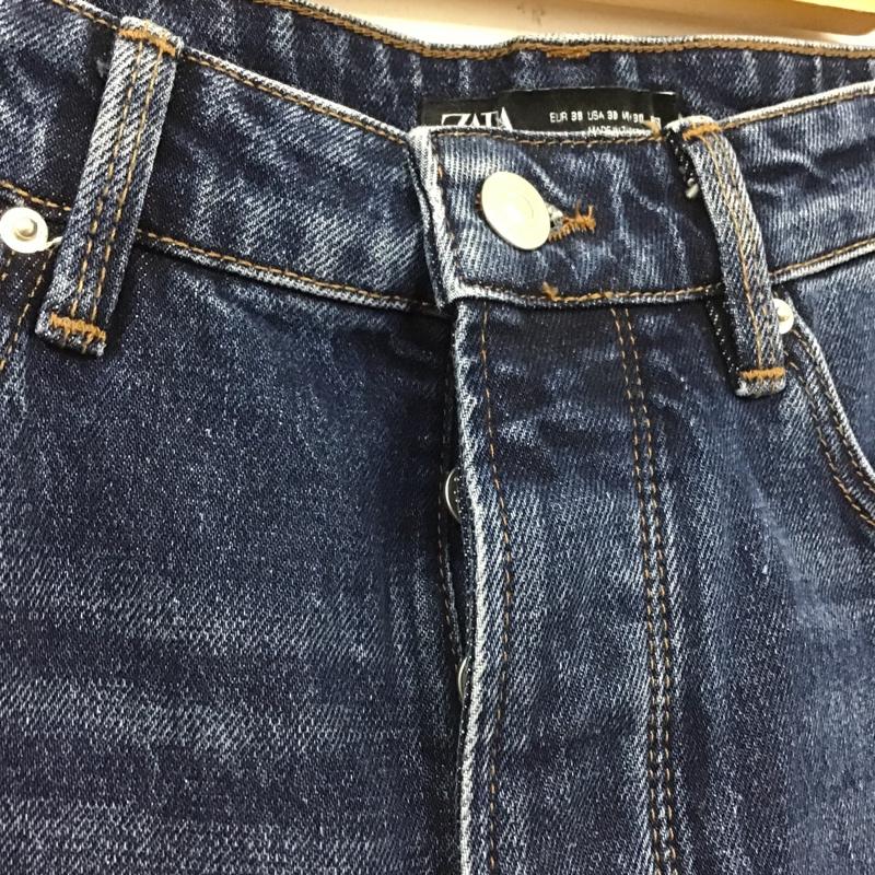 ザラ ZARA パンツ デニム、ジーンズ 30インチ 無地 インディゴ / インディゴ /  メンズ USED 古着 中古 10101708