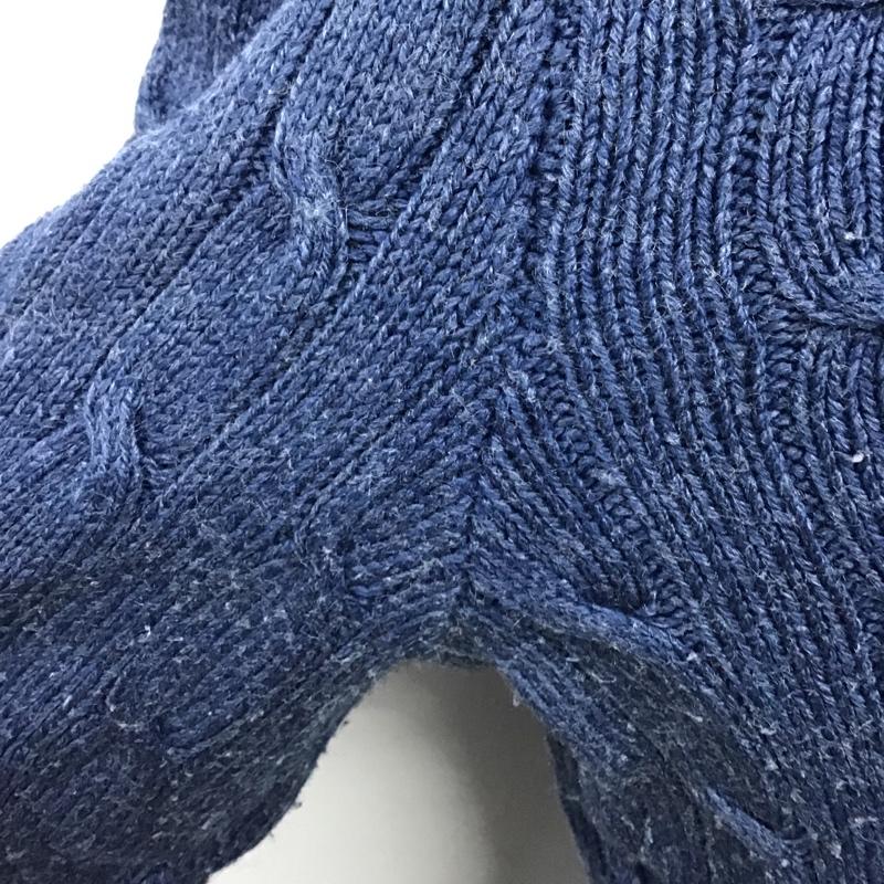 ポロラルフローレン POLO RALPH LAUREN ニット、セーター 長袖 M 無地 紺 / ネイビー /  メンズ USED 古着 中古 10101710
