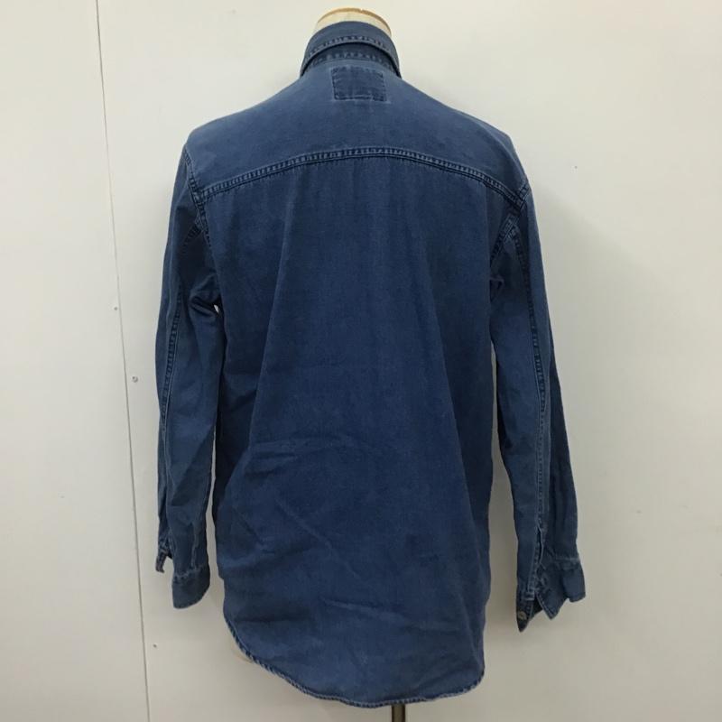 リーバイス Levi's シャツ、ブラウス 長袖 デニムシャツ RED TAB S 無地 青 / ブルー /  メンズ USED 古着 中古 10101713