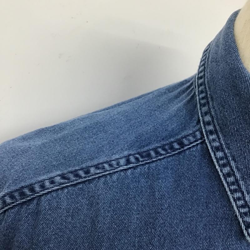 リーバイス Levi's シャツ、ブラウス 長袖 デニムシャツ RED TAB S 無地 青 / ブルー /  メンズ USED 古着 中古 10101713