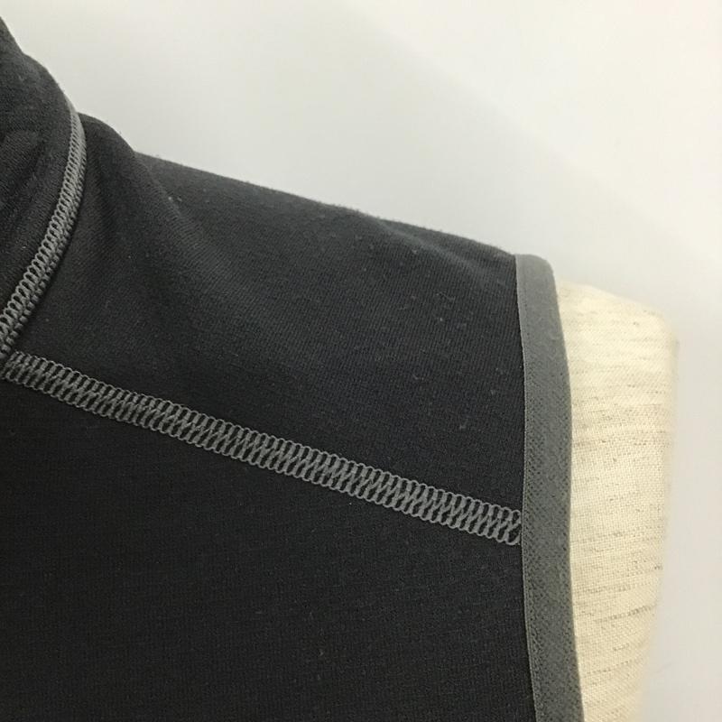 エルエルビーン L.L.Bean ベスト ベスト 500887 ジップアップ 裏フリース S ロゴ、文字 黒 / ブラック /  メンズ USED 古着 中古 10101731